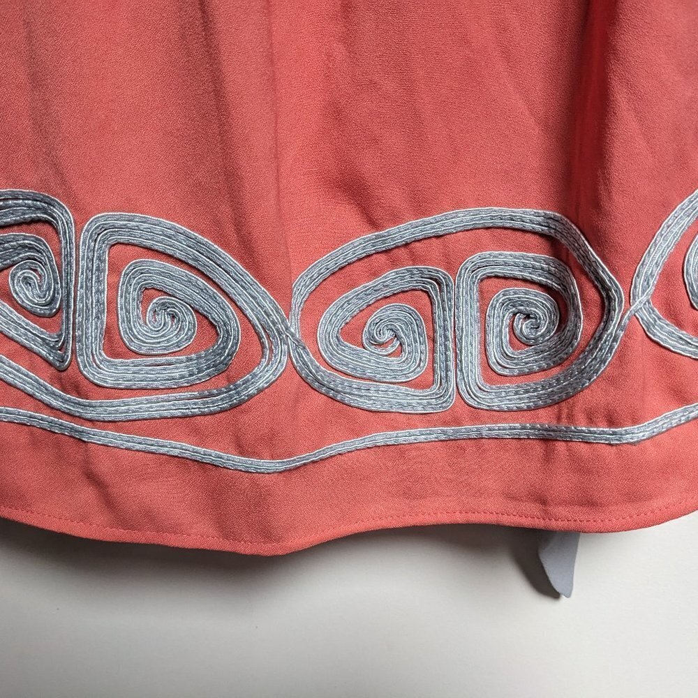 NWOT Ya Los Angeles Coral & Silver Dress Size S - Picture 4 of 16